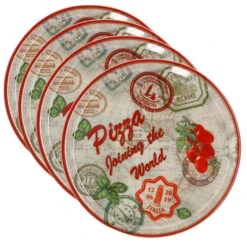 6er Set Pizzateller Charme Red - Rom Rot - 31cm - 04019#ZCHAR -Besteckladen 7a230d02 af71 4d1f bd97 e3bc6a03fbfe 4