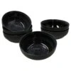 6er Set Schale Zakynthos Reactive Glaze Schwarz, Ø 17 Cm - 24327312