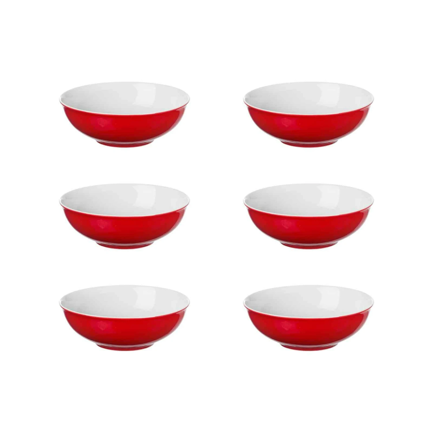 Ritzenhoff & Breker DOPPIO Bowlschale 18,5 Cm Rot 6er Set 1 Ritzenhoff & Breker DOPPIO Bowlschale 18,5 Cm Rot 6er Set