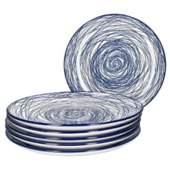 6er Set Speiseteller Seoul Blau & Weiß Für 6 Personen -Besteckladen 91ee4aa0 7592 49a0 938b 5b7975847c2f