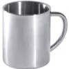3x Trinkbecher Mit Griff, Edelstahl, Doppelwandig, Volumen: 0,25 L, Durchmesser: 7 Cm, Höhe: 9 Cm