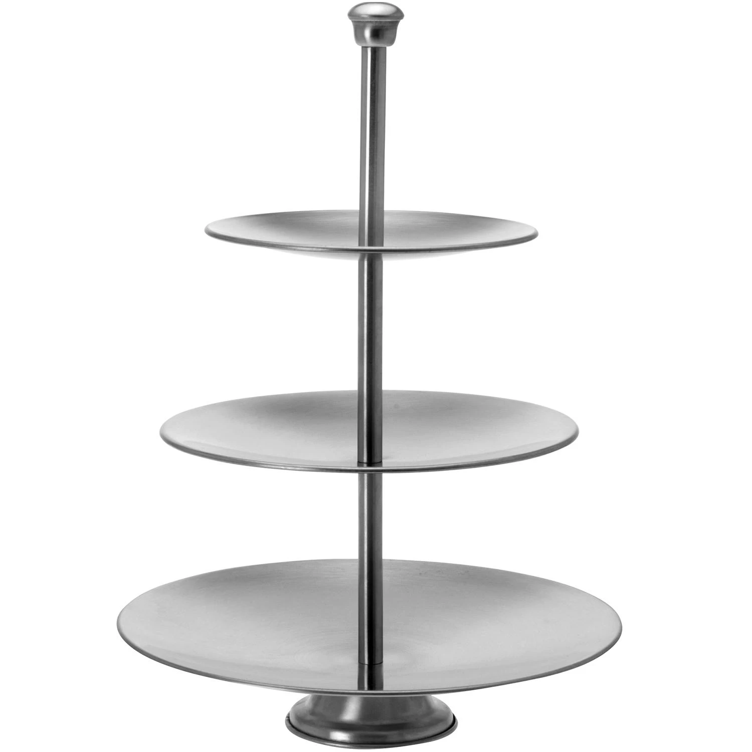 Etagere 3 Ebenen Ø25/20,5/16,5xH36,5cm Metall Schwarz 2 Etagere 3 Ebenen Ø25/20,5/16,5xH36,5cm Metall Schwarz – Bild 2