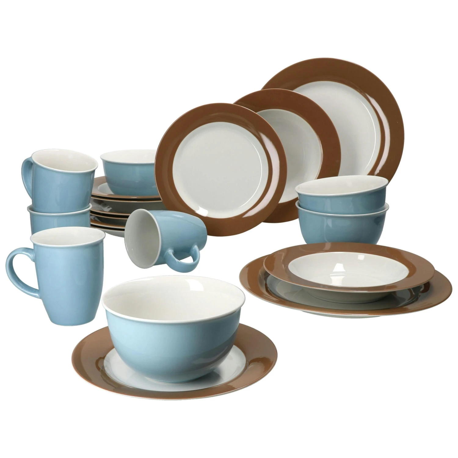 20tlg Kombiservice Doppio Duo Für 4 Personen - 406351 + 406344 + 545746 + 545760 +545777 1 20tlg Kombiservice Doppio Duo Für 4 Personen - 406351 + 406344 + 545746 + 545760 +545777