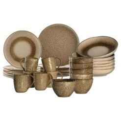 Leonardo MATERA Geschirr Set Gemischt Anthrazit Beige 6-teilig -Besteckladen 971eedb0 a863 4c22 93c8 86a4102d8923 1