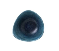 Stonecast Aqueous Line Dreieckige Schüssel Aqueous Lagoon ø18,5cm 370ml Blau (12 Stück) Von CHEFGASTRO
