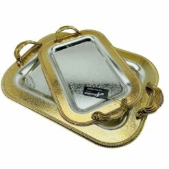 Almina 2-teiliges Teeservierteller Set Verschiedene Größen Silber AL-0962-2-S -Besteckladen a1923f24 0b08 4d65 a8b4 f24a51411841