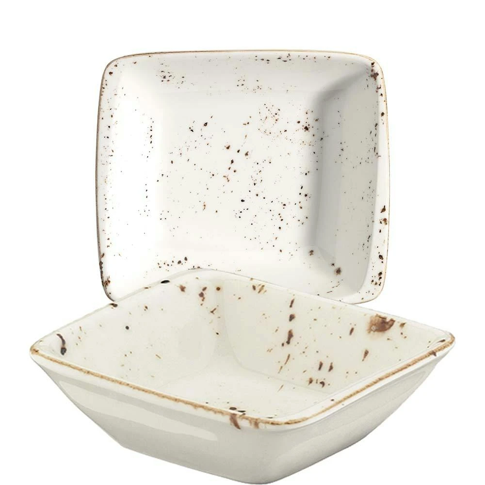 6x Dipschalen Snackteller Schälchen Weiß Creme Braun Geschirr Porzellan Quadratisch Bonna Grain Moove 8x8,5cm , 9cl Kantenschutz Vintage Retro 1 6x Dipschalen Snackteller Schälchen Weiß Creme Braun Geschirr Porzellan Quadratisch Bonna Grain Moove 8x8,5cm , 9cl Kantenschutz Vintage Retro