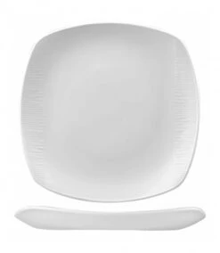 12 X Teller Coup Eckig 22x22cm BAMBOO