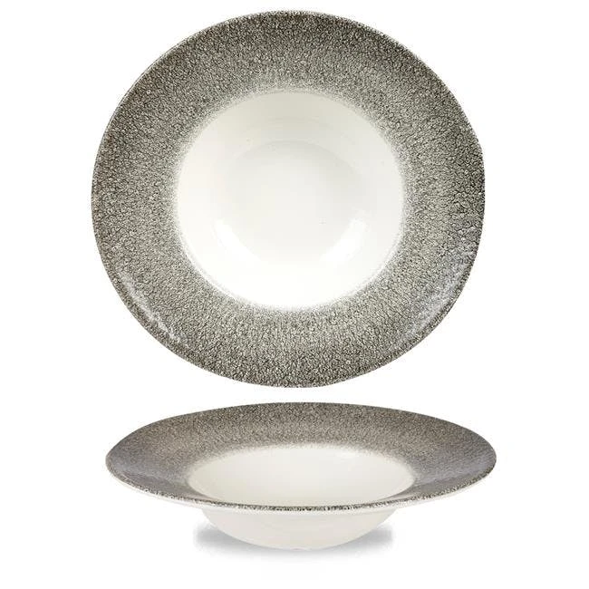 Studio Prints Raku Collection Tiefer Teller Quartz Black ø28cm 468ml Schwarz (12 Stück) Von CHEFGASTRO 1 Studio Prints Raku Collection Tiefer Teller Quartz Black ø28cm 468ml Schwarz (12 Stück) Von CHEFGASTRO