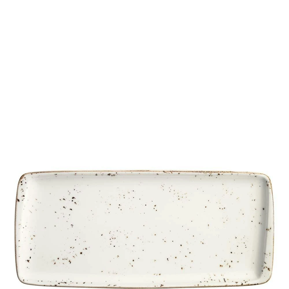 6x Servierplatten Speiseteller Porzellan Geschirr Rechteckig Weiß Creme Braun Bonna Grain Moove 34x16cm Kantenschutz Vintage Retro 4 6x Servierplatten Speiseteller Porzellan Geschirr Rechteckig Weiß Creme Braun Bonna Grain Moove 34x16cm Kantenschutz Vintage Retro – Bild 4