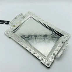 Almina 2-teiliges Teeservierteller Set Verschiedene Größen Silber AL-0962-2-S -Besteckladen bbf2aa11 795e 4b7b b348 7238d6005350