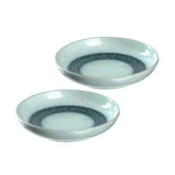 Leonardo MATERA Keramikteller 20,7 Cm Tief Blau 2er Set