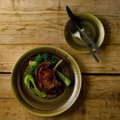 Stonecast Plume Line Dreieckiger Teller Plume Green ø22,9cm Grün (12 Stück) Von CHEFGASTRO -Besteckladen bc847343 cebe 40bf 9ace b5032e9faabd