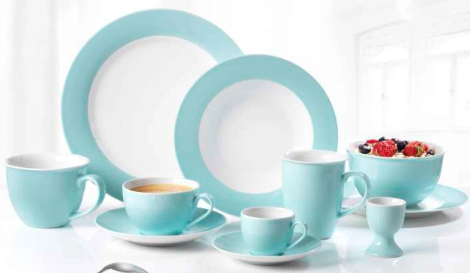 Ritzenhoff & Breker DOPPIO Jumbountertasse 17 Cm Türkis 6er Set - A 6 Ritzenhoff & Breker DOPPIO Jumbountertasse 17 Cm Türkis 6er Set - A – Bild 6