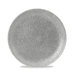 12 X Teller Flach Coup 21,7cm RAKU Jasper Grey