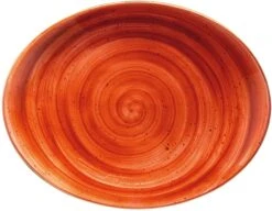 6 X Aura Terracotta Moove Platte Oval 31 X 24cm * - Bonna Premium Porcelain