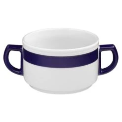 6 X Seltmann Obere Zur Suppentasse 0,35 L, Form: Vitalis, Dekor: 34193 Rotes Band -Besteckladen cb284c81 6668 44de 9431 1d1a7753cfcd 3