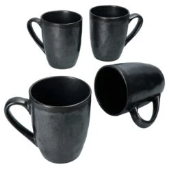 4er Set Manhattan Kaffeebecher Schwarz - 24322619