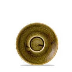 12 X Cappuccinountertasse 15,6cm STONECAST Plume Green