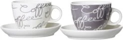 Neue Produkte 9 Ritzenhoff & Breker Porzellan Cappucinotasse Cornello Grau 180 Ml