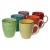 6er Set Kaffeebecher Uni Bunt