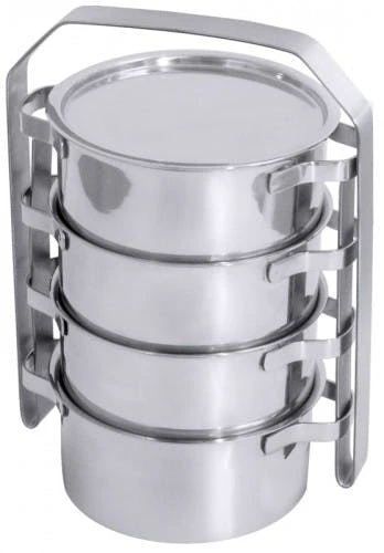 2x Contacto Marmeladen-/ Honig-Etagere, Zwei Ebenen, Edelstahl, Durchmesser Außen: 10 Cm, Gesamthöhe: 14 Cm 4 2x Contacto Marmeladen-/ Honig-Etagere, Zwei Ebenen, Edelstahl, Durchmesser Außen: 10 Cm, Gesamthöhe: 14 Cm – Bild 4