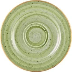 Bonna Premium Porcelain ATHRIT04CT Aura Therapy Untertasse, Untersetzer, Porzellan, Hellgrün, 1 Stück