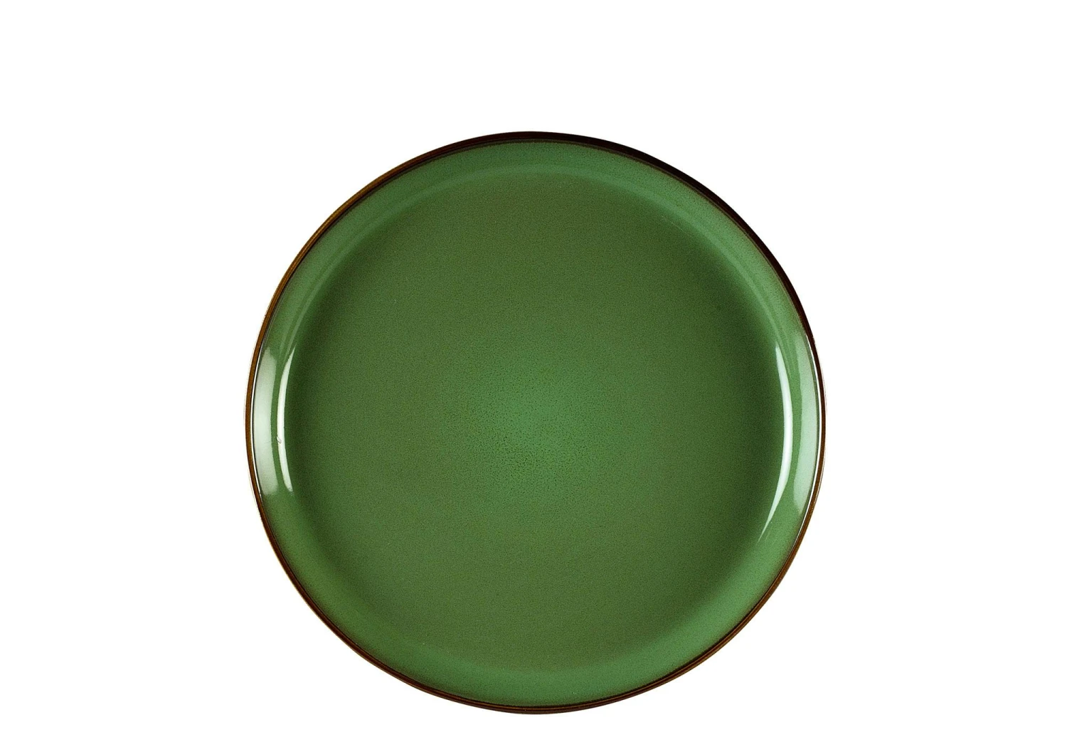 Frühstücksteller Teller Visby Porzellan Grün Rund Ø 20,5 X H 2 Cm 1 Frühstücksteller Teller Visby Porzellan Grün Rund Ø 20,5 X H 2 Cm