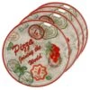 4er Set Pizzateller Charme Red - Rom Rot - 33cm - 04018#ZCHAR