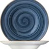6x Pastateller Geschirr Tief 27cm 45cl Blau Creme Rund Porzellan Bonna Aura Dusk Gourmet Kantenschutz
