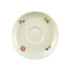 6 X Seltmann Untere Zur Teetasse 13 Cm, Form: Marieluise, Glasur: Elfenbein, Dekor: 44714 Blütenmeer
