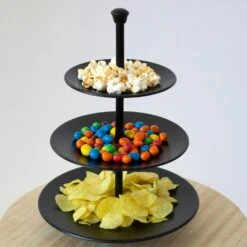 Etagere 3 Ebenen Ø25/20,5/16,5xH36,5cm Metall Schwarz 12 Etagere 3 Ebenen Ø25/20,5/16,5xH36,5cm Metall Schwarz -Besteckladen e5baa286 c802 4731 a2a8 a98826aade18