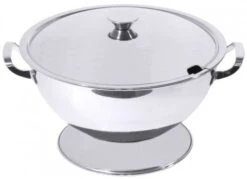 2x Contacto Suppenterrine. Edelstahl. Volumen: 1 L. Durchmesser Innen: 15 Cm. Gesamthöhe: 7.5 Cm -Besteckladen ea891a13 622f 424a b4fa 8fc18a91bb56