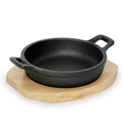WAS Germany - Mini Servierpfanne Cast Iron 35 Mit Holzuntersetzer, 18 X 9,5 X 3 Cm, Gusseisen/Holz (3534180) -Besteckladen ead7ce01 8ba2 4b83 8edf db600d6b0e40 5