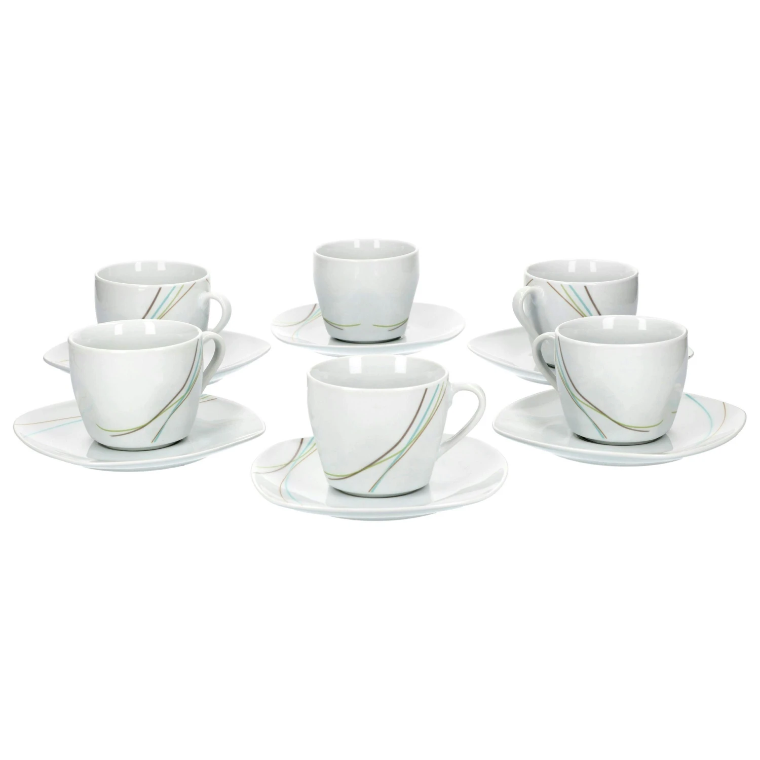 6er Set Kaffeetasse 20cl Mit Kaffeeuntertasse 15cm Harmony 2 6er Set Kaffeetasse 20cl Mit Kaffeeuntertasse 15cm Harmony – Bild 2