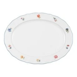 1 X Seltmann Platte Oval 31 Cm, Form: Sonate, Dekor: 34032 Nostalgie