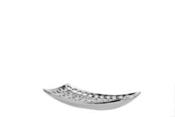 Edelstahl Schale Rechteckig 21,5 X 38,5 Cm, Schale In Aufwendiger Hammerschlag-Optik