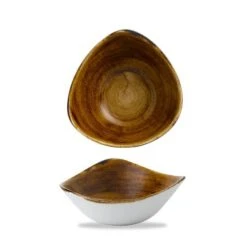 12 X Schale Dreieckig 18,5cm 370ml STONECAST PATINA Vintage Copper