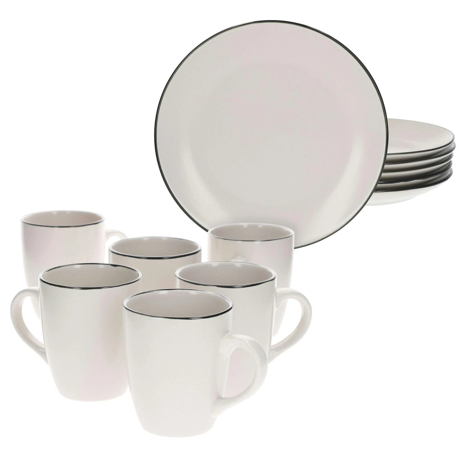 24tlg Kombiservice Campo Creme Keramik Für 6 Personen 4 24tlg Kombiservice Campo Creme Keramik Für 6 Personen – Bild 4
