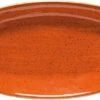 6 X Aura Terracotta Gourmet Platte Oval 34x19cm * - Bonna Premium Porcelain