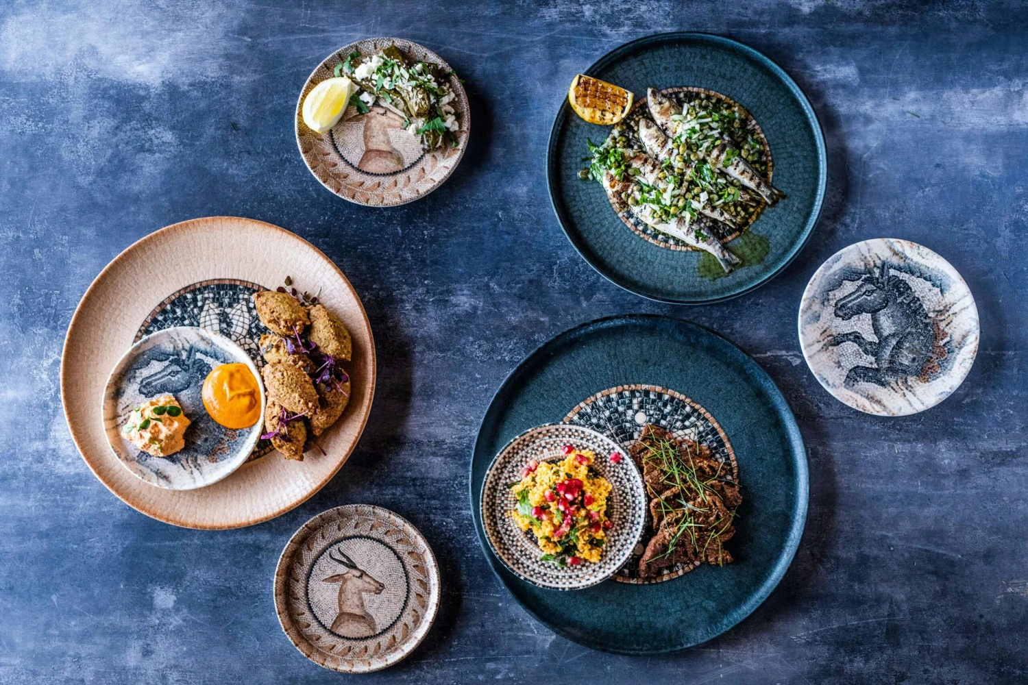 6x Pizzateller Flacher Teller Rund Tafelgeschirr Porzellan Braun Schwarz Mosaik Bonna Mesopotamia Mosaic Wood Gourmet 32cm 7 6x Pizzateller Flacher Teller Rund Tafelgeschirr Porzellan Braun Schwarz Mosaik Bonna Mesopotamia Mosaic Wood Gourmet 32cm – Bild 7