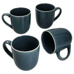 4er Set Kaffeebecher Linus Blau - 403930
