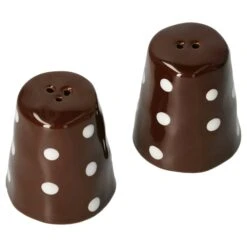 9tlg Set 6x Müslischale + Salatschüsel 24cm + Salz & Pfeffer Braun Weiß Gepunktet -Besteckladen f55b0b89 f10a 4c6e 9b2b 390d34f48cbf 1