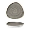 6 X Teller Dreieckig Walled 26cm STONECAST Grey