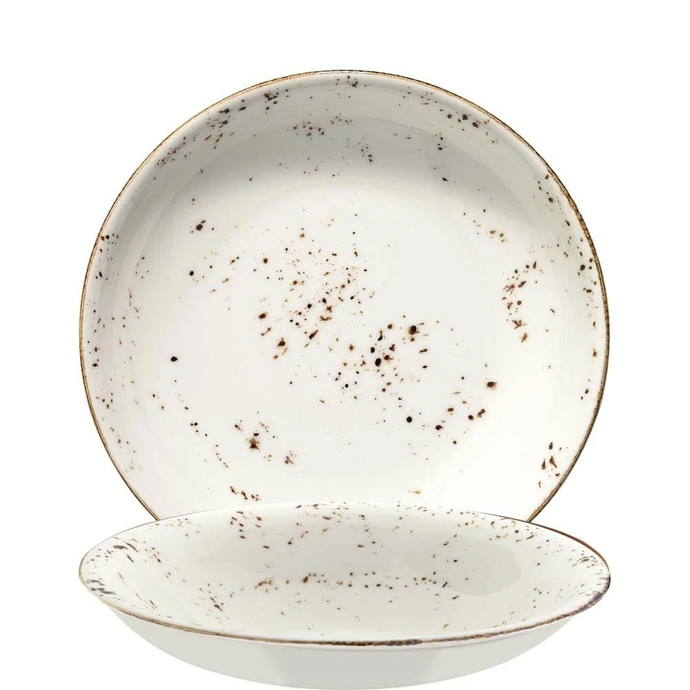 6x Pastateller Schale Geschirr Tief 22cm 85cl Weiß Creme Braun Porzellan Bonna Grain Vanta Vintage Retro 3 6x Pastateller Schale Geschirr Tief 22cm 85cl Weiß Creme Braun Porzellan Bonna Grain Vanta Vintage Retro – Bild 3