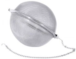 9x Gewürz-/Teesiebkugel, Edelstahl, 15 Cm Lange Kette, Durchmesser: 5 Cm