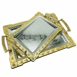 Almina 2-teiliges Teeservierteller Set Verschiedene Größen Silber AL-0962-2-S -Besteckladen ff7467ec b944 4d65 ae0b 8cd2641da56b